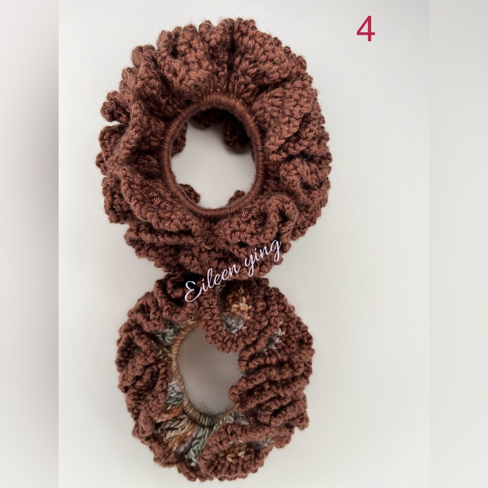 hand crocheted scrunchie